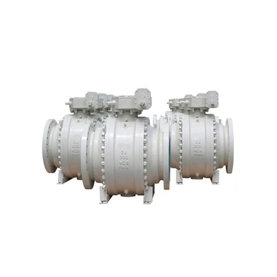 Gegossenes Trunnion-Kugelventil mit 2 bis 40" API 6D Flansch 2 Stück Gusseisen 300LB