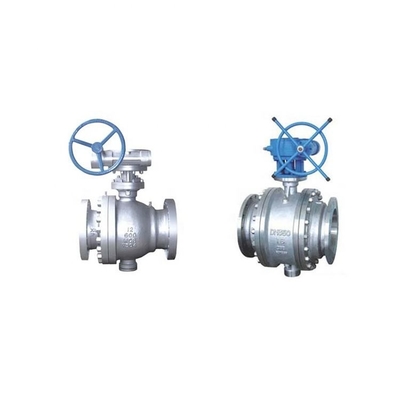 Gegossenes Trunnion-Kugelventil mit 2 bis 40" API 6D Flansch 2 Stück Gusseisen 300LB