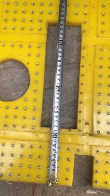 27 1/2 Zoll Anti-Slip Mat Drehtisch Gelb Farbe 2100MM*1600MM Mat für Bohrgerät