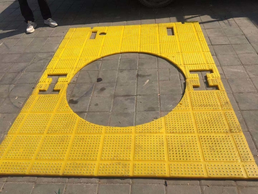 27 1/2 Zoll Anti-Slip Mat Drehtisch Gelb Farbe 2100MM*1600MM Mat für Bohrgerät