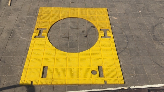 27 1/2 Zoll Anti-Slip Mat Drehtisch Gelb Farbe 2100MM*1600MM Mat für Bohrgerät
