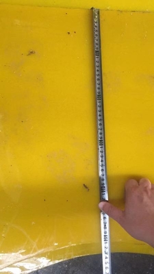 Polyurethan Anti-Rutschmatte für 37 1/2 Zoll Drehtisch Bohrgerät 30MM Dicke Gelbe Farbe 2200MM*1800MM