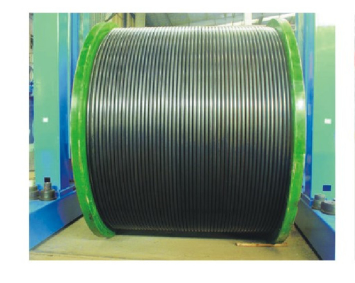 CT80 zur hydraulischen Steuerleitung CT110 umwickelte Schläuche